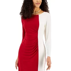 Outlet 🌟 Kasper Colorblocked Surplice Side-Tie 👗 Dress Kasper Gold/royal Blue 🥰 -Cheap Kasper Store unnamed file 10