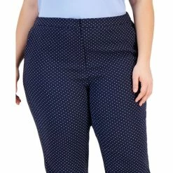 Hot Sale 🧨 Kasper Plus Size Dot-Print Jacquard Ankle Pants Kasper Navy 🥰 -Cheap Kasper Store unnamed file 1007