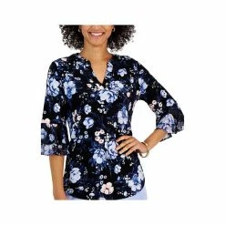 Cheap 😍 Kasper Petite Floral V-Neck Flutter-Sleeve Top Black Multi 🥰 -Cheap Kasper Store unnamed file 1038