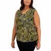 Discount 😍 Kasper Plus Size Printed Sleeveless Top Butterscotch 🔥 -Cheap Kasper Store unnamed file 1042