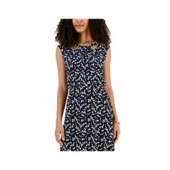 Discount 😍 Kasper Petite Floral-Print Twist-Neck Top Kasper Navy Multi 🌟 -Cheap Kasper Store unnamed file 1047