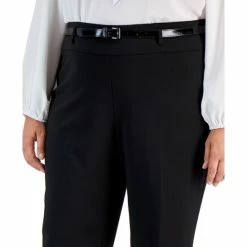 Cheapest ⭐ Kasper Plus Size High-Rise Bootcut-Leg Pants With Belt Black 🎁 -Cheap Kasper Store unnamed file 1064