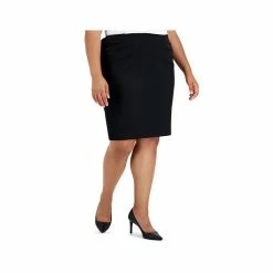 Budget 😍 Kasper Plus Size Pencil 👗 Skirt Black 🥰 -Cheap Kasper Store unnamed file 1124