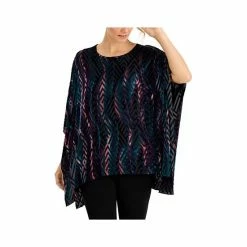 Cheapest 🌟 Kasper Printed Burnout Velvet Kaftan Top Black Multi 😀 -Cheap Kasper Store unnamed file 1143