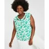 Cheapest 👍 Kasper Plus Size Printed Twist-Neck Top Green/pink 🛒 -Cheap Kasper Store unnamed file 1156