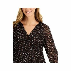 Best reviews of 🔔 Kasper Printed Raglan-Sleeve Blouse Black Combo ✔️ -Cheap Kasper Store unnamed file 1164