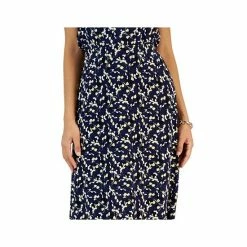 Wholesale 💯 Kasper Petite Printed Pull-On Midi 👗 Skirt Kasper Navy Multi 🥰 -Cheap Kasper Store unnamed file 1168