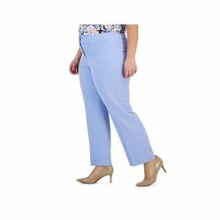 Best Pirce ❤️ Kasper Plus Size Stretch Crepe Mid-Rise Ankle Pants California Sky 😍 -Cheap Kasper Store unnamed file 1180