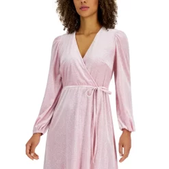 Wholesale 😍 Kasper Printed Flutter-Sleeve Belted 👗 Dress Gold/royal Blue Combo 👍 -Cheap Kasper Store unnamed file 123