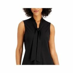 Deals 🛒 Kasper Sleeveless Tie-Neck Top, Regular And Petite Sizes Black 🧨 -Cheap Kasper Store unnamed file 1269