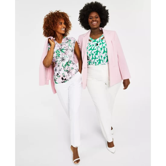 Deals โญ Kasper Crepe One-Button Blazer Pink ๐ 11 Deals โญ Kasper Crepe One-Button Blazer Pink ๐ - Image 9