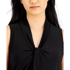 Discount ✨ Kasper Gathered-Front Top Black 🎁 -Cheap Kasper Store unnamed file 214