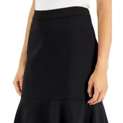 Budget 🎉 Kasper 👩 Women's Side-Zip Flounce 👗 Skirt Black ⌛ -Cheap Kasper Store unnamed file 239