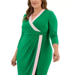 Hot Sale 🎉 Kasper 👩 Women's Pull-On Mid-Rise Wide-Leg Pants Chocolate Combo 👏