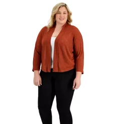 Brand new ๐ Kasper Plus Size Open-Front Cardigan Sweater Henna/ Black โค๏ธ 9 Brand new ๐ Kasper Plus Size Open-Front Cardigan Sweater Henna/ Black โค๏ธ -Cheap Kasper Store unnamed file 256