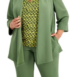 New ✨ Kasper Plus Size Open-Front Cardigan Royal Blue ❤️ -Cheap Kasper Store unnamed file 259