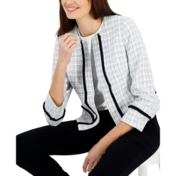 Best Sale ๐ Kasper ๐ฉ Women's Collarless Fringe-Trim Open-Front Blazer Vanilla Ice/black ๐ 9 Best Sale ๐ Kasper ๐ฉ Women's Collarless Fringe-Trim Open-Front Blazer Vanilla Ice/black ๐ -Cheap Kasper Store unnamed file 261