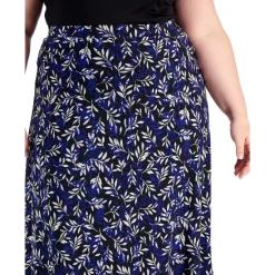 Best reviews of 🛒 Kasper Plus Size Leaf-Print Flared Midi 👗 Skirt Royal Blue Combo 👏 -Cheap Kasper Store unnamed file 266