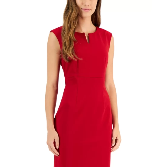 Brand new ๐ Kasper ๐ฉ Women's Sleeveless Split-Neck Sheath ๐ Dress Fire Red ๐ 7 Brand new ๐ Kasper ๐ฉ Women's Sleeveless Split-Neck Sheath ๐ Dress Fire Red ๐ - Image 5