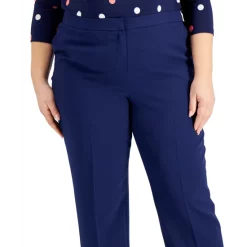 Wholesale 🔔 Kasper Plus Size Straight-Leg Pants Black 😀 -Cheap Kasper Store unnamed file 336