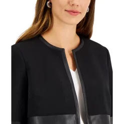 Cheap ✨ Kasper 👩 Women's Shawl-Collar Open-Front Blazer Cerise 💯 -Cheap Kasper Store unnamed file 358