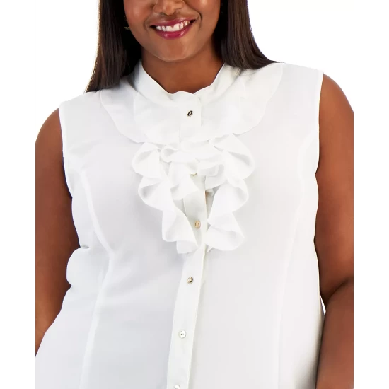 Best reviews of โ Kasper ๐ฉ Women's Button-Down Ruffled Top Lily White ๐คฉ 6 Best reviews of โ Kasper ๐ฉ Women's Button-Down Ruffled Top Lily White ๐คฉ - Image 4