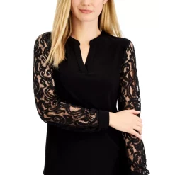 Best Pirce 🔥 Kasper 👩 Women's Circle-Print Faux-Wrap 👗 Dress Kasper Navy Multi ⌛ -Cheap Kasper Store unnamed file 412