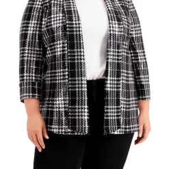 Cheap ๐ Kasper Plus Size Plaid Sequin Open-Front Blazer Black/silver ๐ 9 Cheap ๐ Kasper Plus Size Plaid Sequin Open-Front Blazer Black/silver ๐ -Cheap Kasper Store unnamed file 434