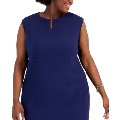 Flash Sale 💯 Kasper 👩 Women's Sleeveless Printed Tie-Neck Top Vanilla Ice Multi 😀 -Cheap Kasper Store unnamed file 441