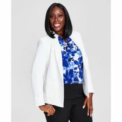 Coupon ⌛ Kasper 👩 Women's Printed Cowlneck Blouse Royal Blue Combo 🤩 -Cheap Kasper Store unnamed file 454