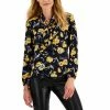 Outlet 🥰 Kasper 👩 Women's Printed Bow Top, Created For Macy's Black Combo 🌟 -Cheap Kasper Store unnamed file 465