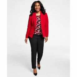 Best reviews of 🎁 Kasper 👩 Women's Blazer, Printed Twist-Neck Top & Slim Modern Trousers Vanilla 🌟