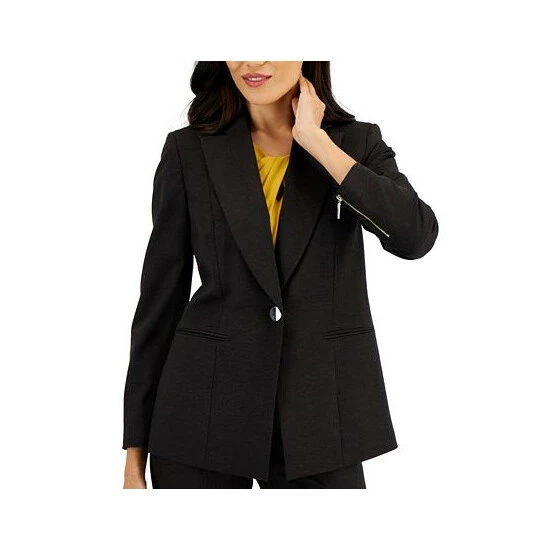 Best Pirce ๐ Kasper ๐ฉ Women's One-Button Notched Collar Blazer Chocolate Combo ๐ 5 Best Pirce ๐ Kasper ๐ฉ Women's One-Button Notched Collar Blazer Chocolate Combo ๐ - Image 3