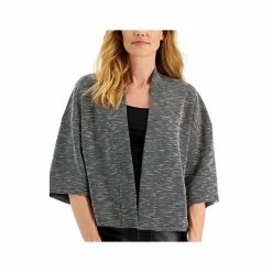 Cheap 🧨 Kasper 👩 Women's Open-Front Cardigan Black/white ✔️ -Cheap Kasper Store unnamed file 511