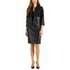 New ✔️ Kasper 👩 Women's Faux-Leather Combo Jacket & Sheath 👗 Dress, Created For Macy's Black 😍