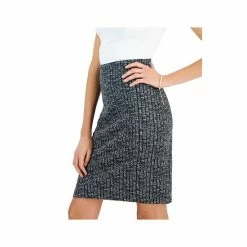 Cheap 😍 Kasper 👩 Women's Printed Pull-On Pencil 👗 Skirt Black/vanilla Ice 🎁 -Cheap Kasper Store unnamed file 554