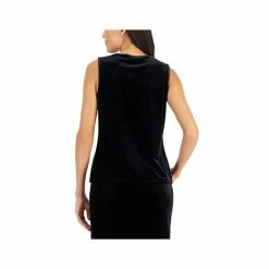 Brand new 🧨 Kasper 👩 Women's Velour Cowlneck Top Black ⌛ -Cheap Kasper Store unnamed file 588