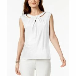 Deals 💯 Kasper Crossover Cutout Top Black 🧨