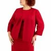 Best Sale 🔔 Kasper Plus Size Open Front Blazer Fire Red 😉 -Cheap Kasper Store unnamed file 637