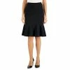 Budget 🎉 Kasper 👩 Women's Side-Zip Flounce 👗 Skirt Black ⌛