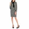 Discount 🎉 Kasper 👩 Women's Jacquard Zip-Front Seamed Jacket Doe Combo ❤️ -Cheap Kasper Store unnamed file 643