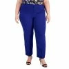 Best Pirce 🎁 Kasper Plus Size Slim Pants Royal Blue 👍 -Cheap Kasper Store unnamed file 655