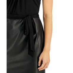 Discount 😉 Kasper Petite Mixed-Media Sheath 👗 Dress, Created For Macy's Black 😉 -Cheap Kasper Store unnamed file 686