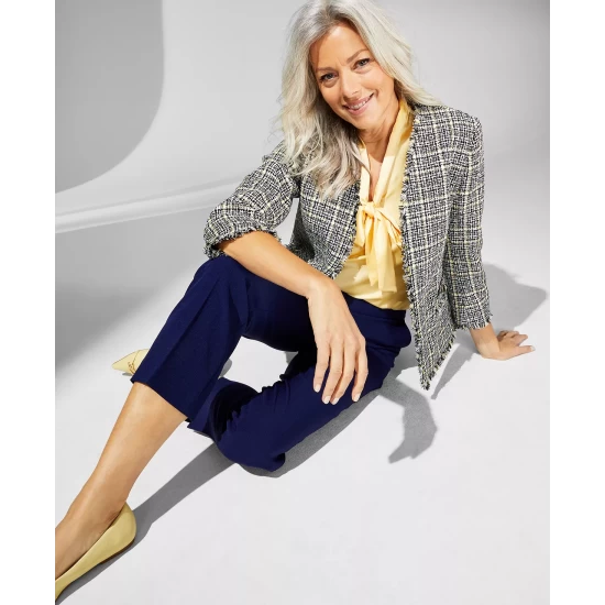 Top 10 โจ Kasper ๐ฉ Women's Sleeveless Colorblocked Sheath ๐ Dress Vanilla Ice/black โจ 6 Top 10 โจ Kasper ๐ฉ Women's Sleeveless Colorblocked Sheath ๐ Dress Vanilla Ice/black โจ - Image 4