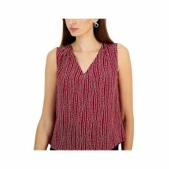 Budget 🎉 Kasper Petite Sleeveless V-Neck Top Black/ Pebble Combo 😀 -Cheap Kasper Store unnamed file 749