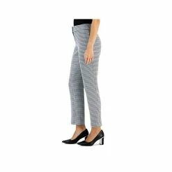 Cheapest 🥰 Kasper Petite Houndstooth Mid Rise Slim-Fit Pants Black/white 🛒 -Cheap Kasper Store unnamed file 807
