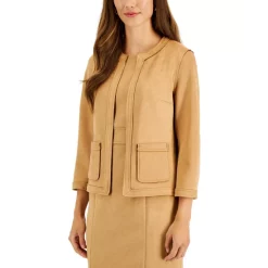 Best Pirce 🤩 Kasper Colorblocked Faux-Wrap Sheath 👗 Dress Gold/royal Blue 🛒 -Cheap Kasper Store unnamed file 84