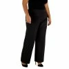 Hot Sale 😉 Kasper Plus Size Wide-Leg Pull-On Pants Chocolate Combo 🤩 -Cheap Kasper Store unnamed file 888