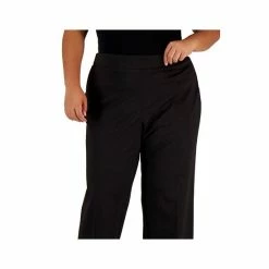 Hot Sale 😉 Kasper Plus Size Wide-Leg Pull-On Pants Chocolate Combo 🤩 -Cheap Kasper Store unnamed file 890