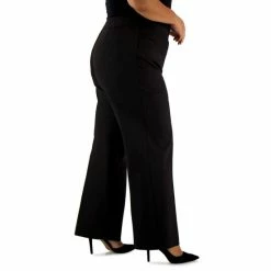 Hot Sale 😉 Kasper Plus Size Wide-Leg Pull-On Pants Chocolate Combo 🤩 -Cheap Kasper Store unnamed file 891